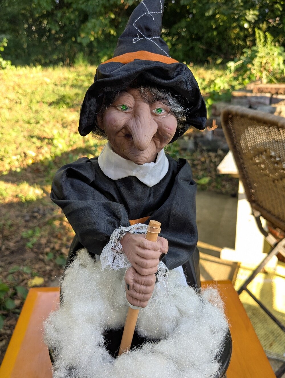 Gemmy Animated Stirring Witch Halloween Prop - Fully Working Cleaned Restored